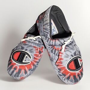 Champion University Slippers Slides Shoes Tie Dye  Mens Size 10